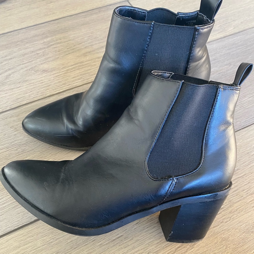Madden Girl Black Ankle Boots